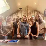 L'équipe de CERP Rouen Formation lors de la formation aux réseaux sociaux présentée par l'agence Redwood.