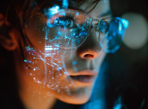 Un responsable marketing regarde la caméra dans une salle de réunion, entouré de rapports et de données générées par l’IA. La scène illustre la tension entre l'analyse humaine et les recommandations algorithmiques, un enjeu central des tendances médias 2026.